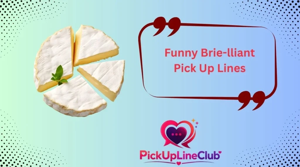 Funny Brie-lliant Pick Up Lines